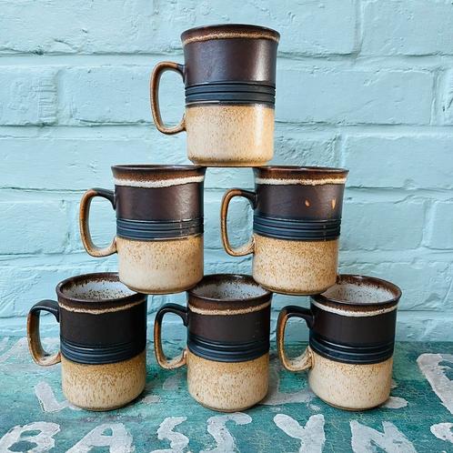 6 vintage mugs Duncan Ceramics - Made in Scotland, Antiek en Kunst, Antiek | Servies los, Ophalen of Verzenden