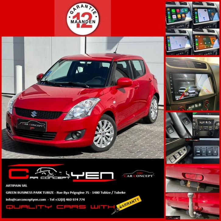 Suzuki Swift 1.2i*Carplay*Camera*Cruise*Aut.A/C*Keyless, Auto's, Suzuki, Bedrijf, Te koop, Swift, Achteruitrijcamera, Airbags