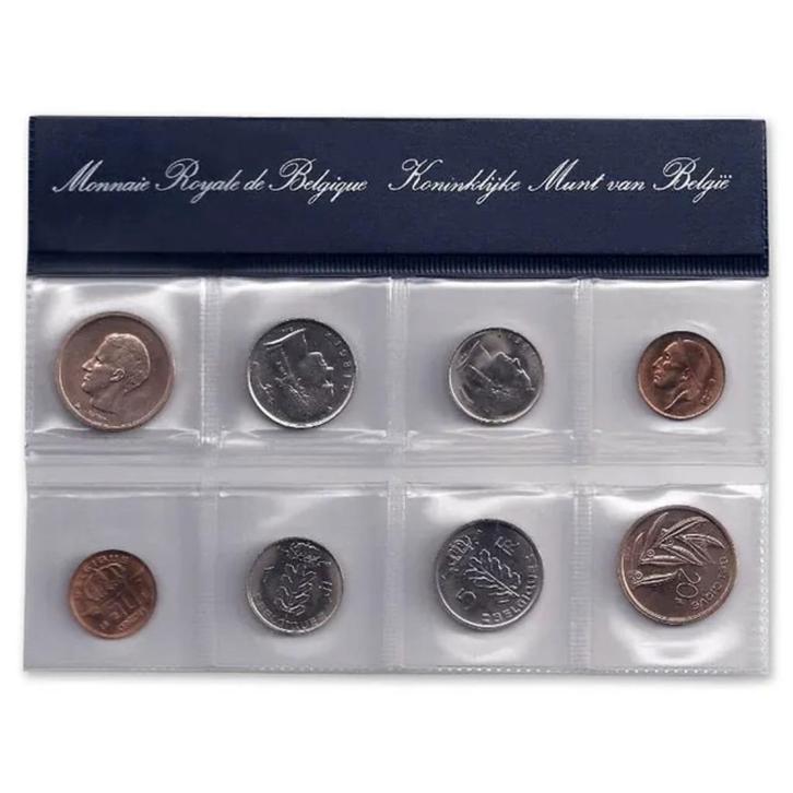 1981 - FDC-Set - België - NL+FR versie (Gratis levering), Postzegels en Munten, Munten | België, Setje, Metaal, Verzenden