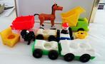 vintage : partijtje fisher price : auto's, clown enz, Ophalen, Zo goed als nieuw