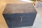Houten koffer met metsersbenodigdheden, Huis en Inrichting, Woonaccessoires | Kisten, Ophalen