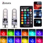 Auto Licht LED Lamp RGB Met Afstandsbediening, Ophalen, Nieuw