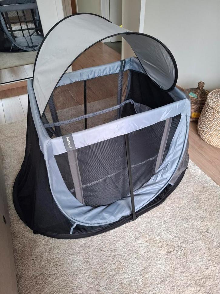 Reisbedje Aeromoov + zonnescherm + muggennet, Kinderen en Baby's, Babywiegjes en Ledikanten, Zo goed als nieuw, Reisbedje, Ophalen