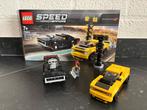 Speed Champions 75893 Dodge Challenger + Charger compleet, Ophalen of Verzenden, Zo goed als nieuw, Complete set, Lego