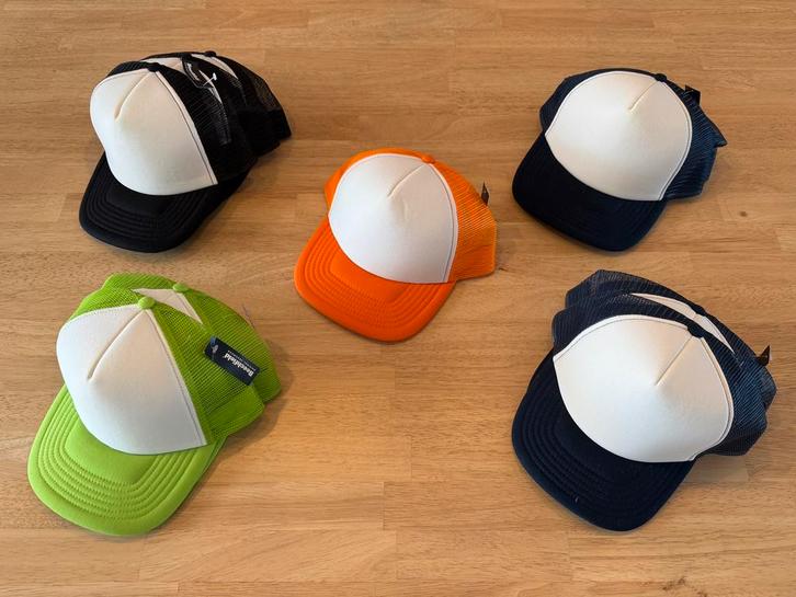 Pakket Trucker Caps om te bedrukken, Hobby en Vrije tijd, Kledingapplicaties en Hotfix, Nieuw, Ophalen