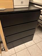 Malm kast ikea zwart, Ophalen, 100 tot 150 cm, 50 tot 100 cm, Zo goed als nieuw