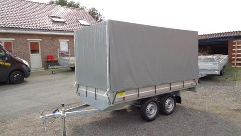 Nieuwe plateau met huif. 3m04 x 1m54 x 1m50., Auto diversen, Aanhangers en Bagagewagens, Nieuw, Ophalen