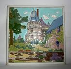 GILLIOT, HEMIKSEM ONDERZETTER KASTEEL MET DONJON CA 1925/30, Antiek en Kunst, Ophalen of Verzenden