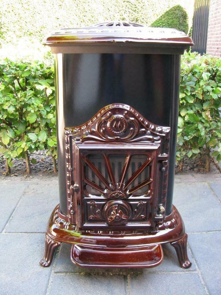 Mooie Franco Belge Houtkachel of kolen verwarmd 9,3KW 349m3!, Huis en Inrichting, Woonaccessoires | Overige, Gebruikt, Ophalen
