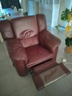 Lederen relax-zetel in goede staat, werkt nog perfect, Ophalen, Gebruikt, Eenpersoons