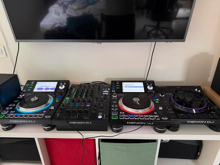 DENON CLUB setup sc5000m (2)/x1800/lc6000 (2)/flightcases, Muziek en Instrumenten, Dj-sets en Draaitafels, Zo goed als nieuw, Denon