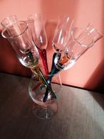 6 flutes à champagne, Verre ou Verres, Enlèvement ou Envoi, Comme neuf, Verre