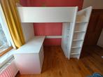 ikea, hoogslaper met kast en buraeu, wit, Ophalen, Gebruikt, Hoogslaper