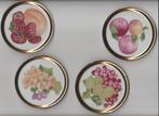 4 prachtige fruit designs kleine bordjes, Antiek en Kunst, Ophalen of Verzenden