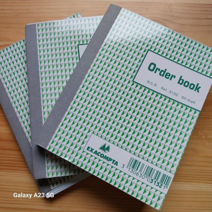 3 Exacompta 3132X wit gelinieerde speciale orderboeken, Boeken, Economie, Management en Marketing, Nieuw, Accountancy en Administratie