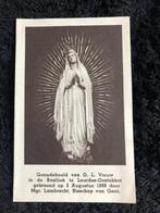 Data verschijningen 1858 Grot Lourdes Frankrijk, Comme neuf, Carte ou Gravure, Enlèvement ou Envoi, Christianisme | Catholique
