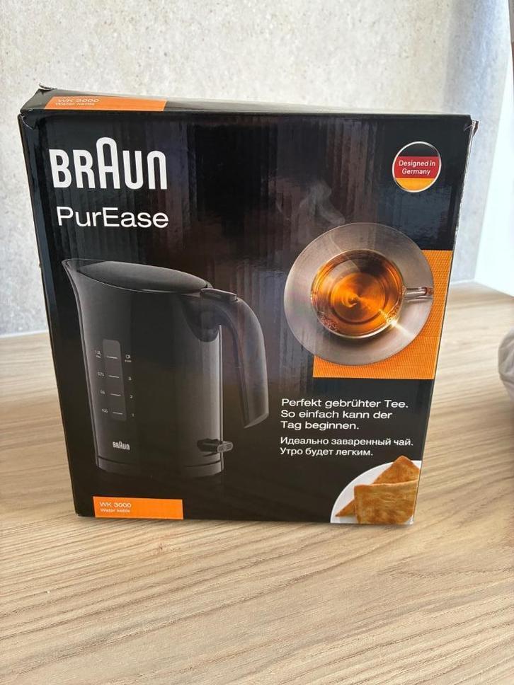Waterkoker Braun nieuw met 2 jaar garantie, Elektronische apparatuur, Waterkokers, Nieuw, 1 tot 2 liter, Ophalen