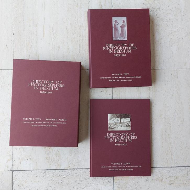 Directory of photographers in Belgium 1839-1905 eerste druk, Boeken, Kunst en Cultuur | Fotografie en Design, Zo goed als nieuw