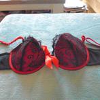 NIEUWSTAAT bh zwart-rood eur75 C, Ophalen of Verzenden, Rood, BH