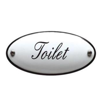 tekstbord Toiletten emaille beschikbaar voor biedingen