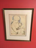 Maternitée (moeder met kind)  - Armand Rassenfosse - 1928, Antiquités & Art, Enlèvement