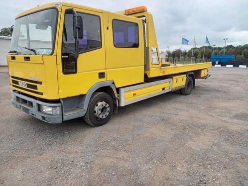 Takelwagen iveco voor 2 wagens, Auto's, Vrachtwagens, Particulier, Airconditioning, Radio, Iveco, Ophalen