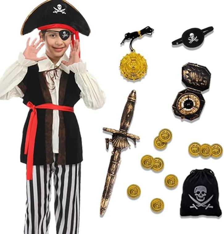 Piratenkostuum voor kinderen SNELLE GRATIS ELVERING, Kinderen en Baby's, Carnavalskleding en Verkleedspullen, Nieuw, Verzenden