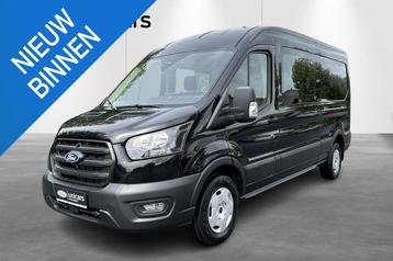 FORD TRANSIT 2T TREND DUBBELE CABINE DAGREGISTRATIE, Auto's, Bestelwagens en Lichte vracht, Gebruikt, 165 pk, 4 cilinders, Zwart