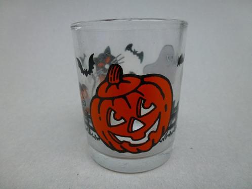 halloween glas voor T lichtje pompoen , vleermuizen, Hobby en Vrije tijd, Feestartikelen, Nieuw, Versiering, Ophalen of Verzenden