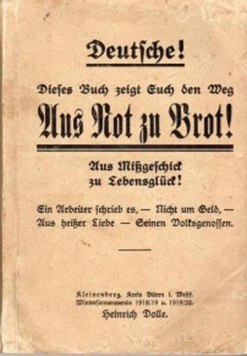 aus not zu brot aus missgeschick zu lebensglueck 1919/1920 beschikbaar voor biedingen
