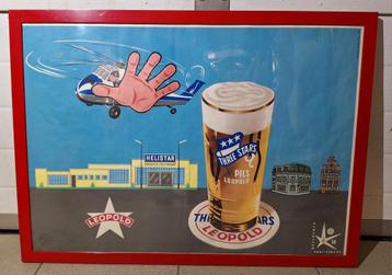 Affiche Expo 1958 Brouwerij Leopold Helistar Sabena beschikbaar voor biedingen