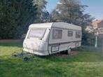 Caravan zonder papieren, vaste plaats, Caravans en Kamperen, Caravans, Particulier, Hobby, Vast bed