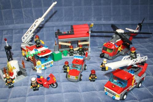 Lot lego pompier avec plan de montage, Kinderen en Baby's, Speelgoed | Duplo en Lego, Gebruikt, Lego, Complete set, Ophalen of Verzenden