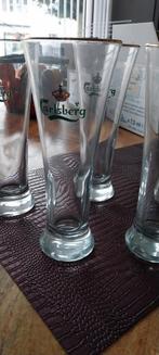 5 bierglazen carlsberg, Verzamelen, Ophalen, Zo goed als nieuw