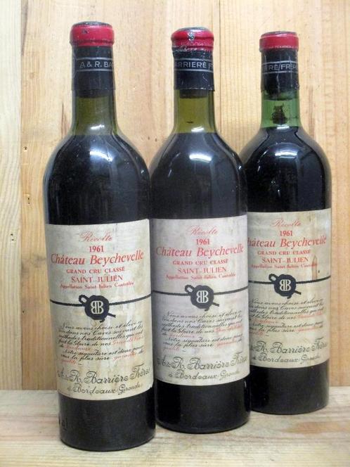 CH. BEYCHEVELLE 1961, excellent état, Collections, Vins, Comme neuf, Enlèvement ou Envoi