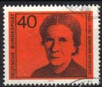 Duitsland Bundespost 1974 - Yvert 642 - Bekende vrouwen (ST), Timbres & Monnaies, Timbres | Europe | Allemagne, Affranchi, Envoi