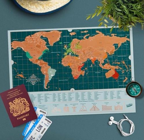 Luckies Scratch Map Backpacker Edition (toujours dans son em, Hobby & Loisirs créatifs, Cartes | Maison | Fabrication artisanale