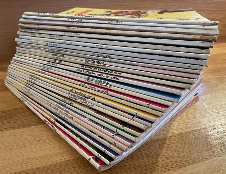 Lucky Luke – Uitgeverij Dargaud – volledige reeks 1 tm 29, Boeken, Stripverhalen, Gelezen, Complete serie of reeks, Ophalen of Verzenden