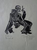 houtsnede Jozef Cantre uit 1937 Elckerly handdruk, Antiek en Kunst, Ophalen of Verzenden