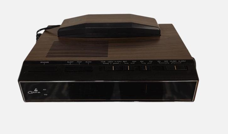 Vintage COBRA telefoon wekker radio telefoon, Antiek en Kunst, Curiosa en Brocante, Ophalen of Verzenden