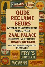 Reclamebeurs te Geetbets zaterdag 29 november, Verzamelen, Ophalen, Zo goed als nieuw, Reclamebord
