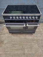 Zeer goed onderhouden Boretti antraciet keramische 5,pits 90, Elektronische apparatuur, Fornuizen, Warmhoudplaat, 60 cm of meer