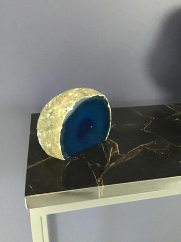 Pierre précieuse Agate Bleu nuit beschikbaar voor biedingen