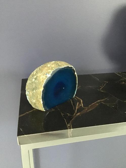 Pierre précieuse Agate Bleu nuit, Handtassen en Accessoires, Edelstenen, Ophalen