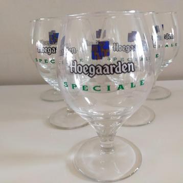 6 bierglazen Hoegaarden Speciale biermerk streekbier glas beschikbaar voor biedingen