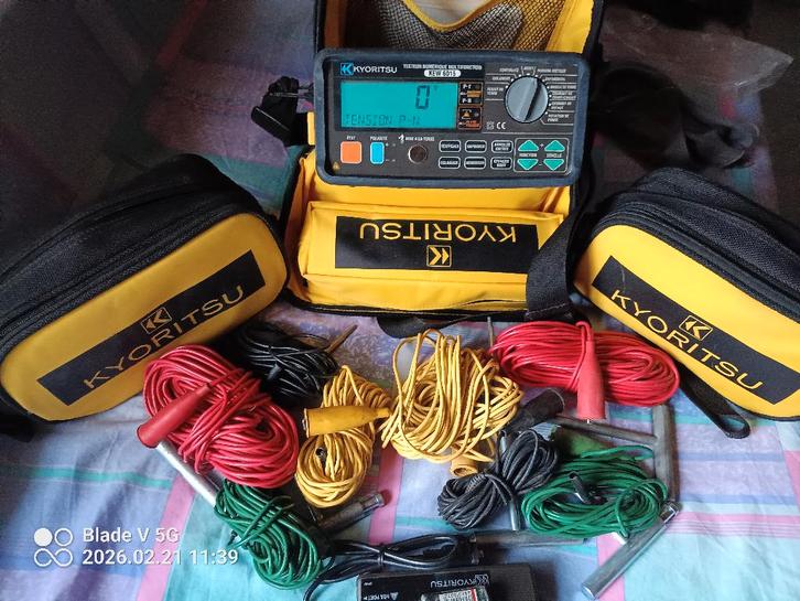 Kyoritsu KEW 6015 – Testeur de terre prof – Complet, Bricolage & Construction, Instruments de mesure, Comme neuf, Multimètre, Enlèvement ou Envoi