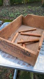 Caisse à dynamite US WWII avec 5 bâtons de Dynamite (INERTE), Collections, Enlèvement ou Envoi