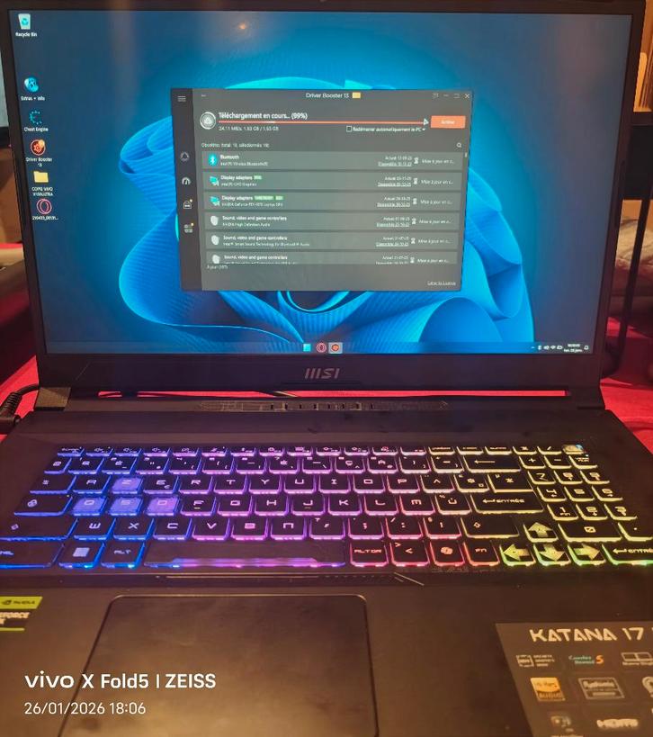 Pc Gamer MSI 17 pouces a vendre, Computers en Software, Desktop Pc's, Zo goed als nieuw, 3 tot 4 Ghz, SSD, 16 GB, Met videokaart