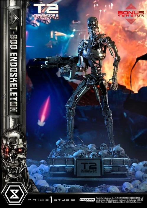 Prime 1 Studio Terminator 2 T-800 Endoskeleton DX Bonus Vers, Verzamelen, Beelden en Beeldjes, Nieuw, Overige typen, Ophalen of Verzenden