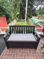 Keter Patio tuinbank met opbergvak - antraciet, Ophalen, Zo goed als nieuw, Kunststof